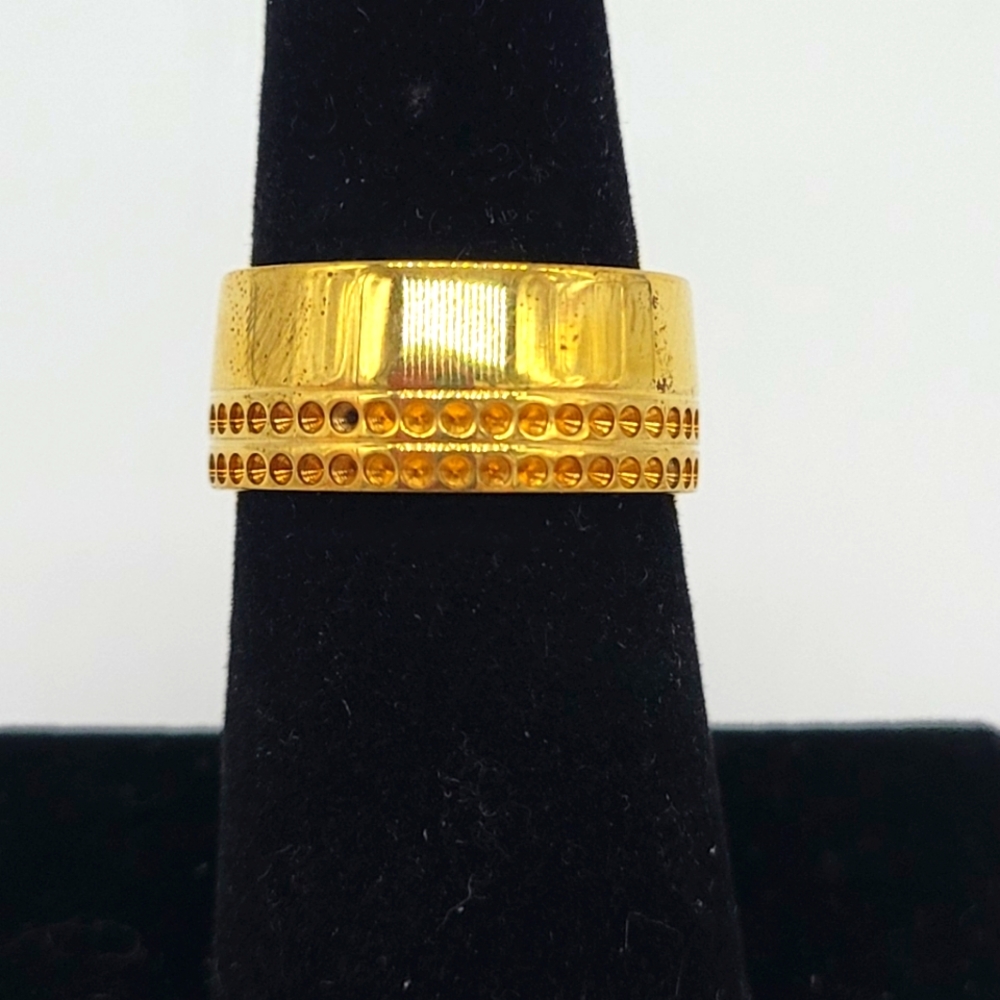 Vita Fede 24K Gold-Plated Band Ring  New
